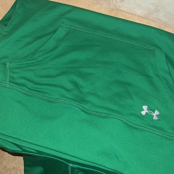 UNDER ARMOUR HOODED NORTER DAME SWEATSHIRT🍀⭐️🍀⭐️🍀⭐️💚⭐️🍀⭐️💚 - Picture 6 of 10